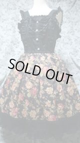 画像: ◆期間限定50％sale◆グログランリボンアクセサリー付き薔薇とチューリップJSK